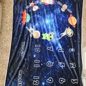 Space Adventure Milestone Blanket